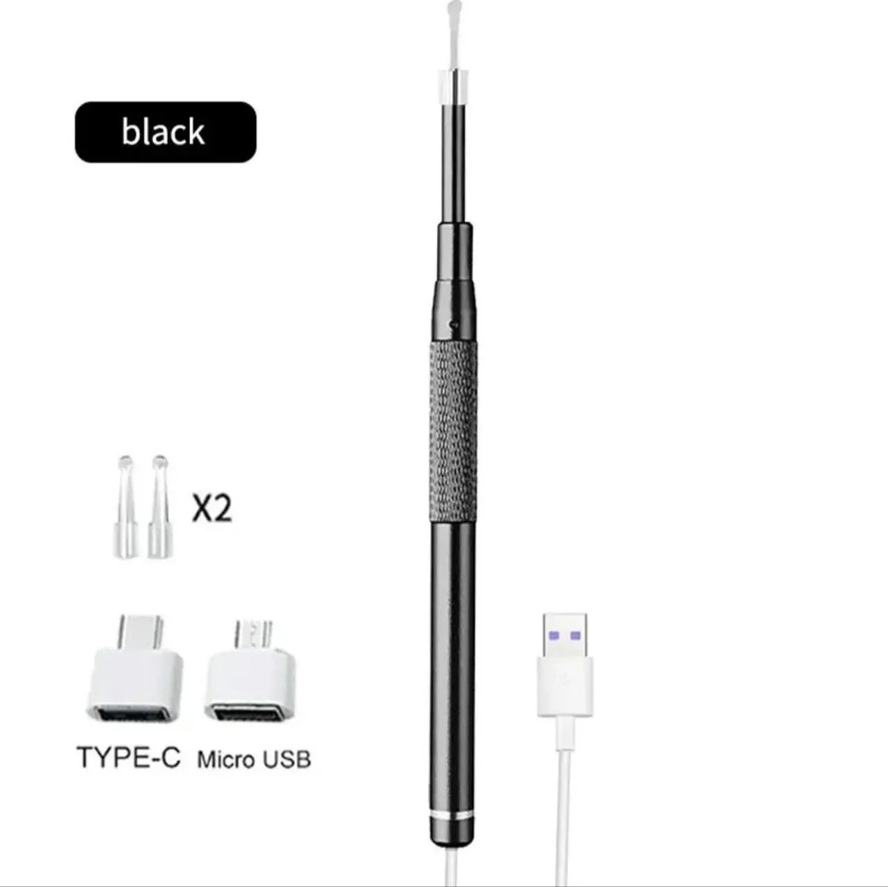 Otoscópio portátil para celular + Cabo USB - Foto 2