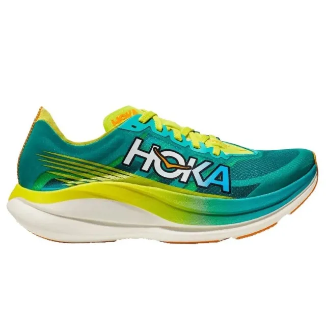 tênis hoka rocket x2 masculino- verde/amarelo - 42 - original