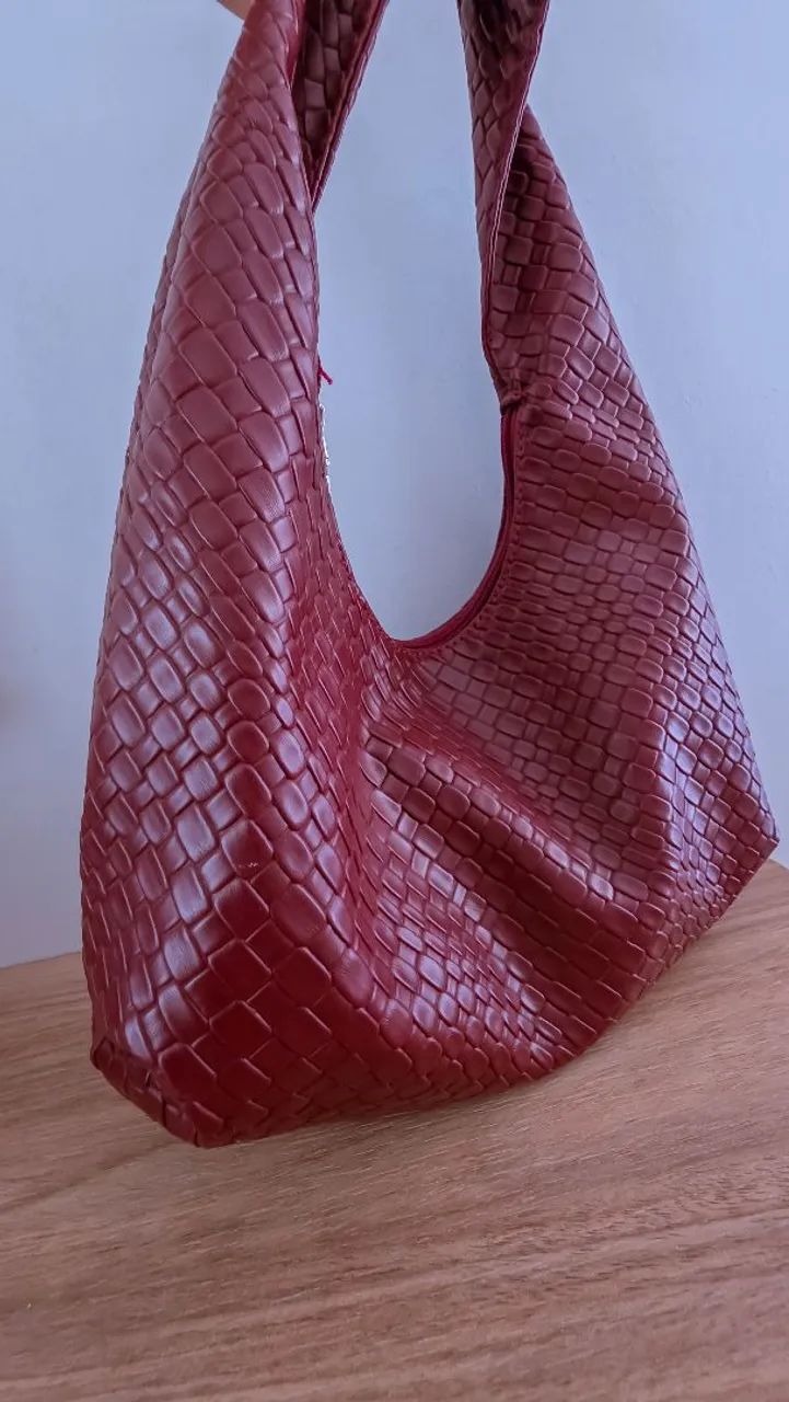 Bolsa ombro vinho - Foto 3