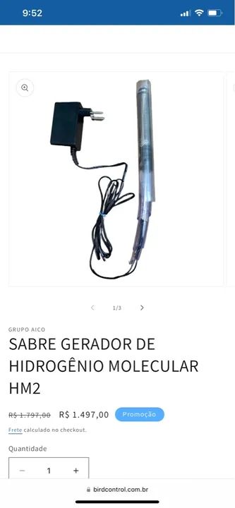 Sabre gerador de hidrogênio molecular HM2 - Foto 2