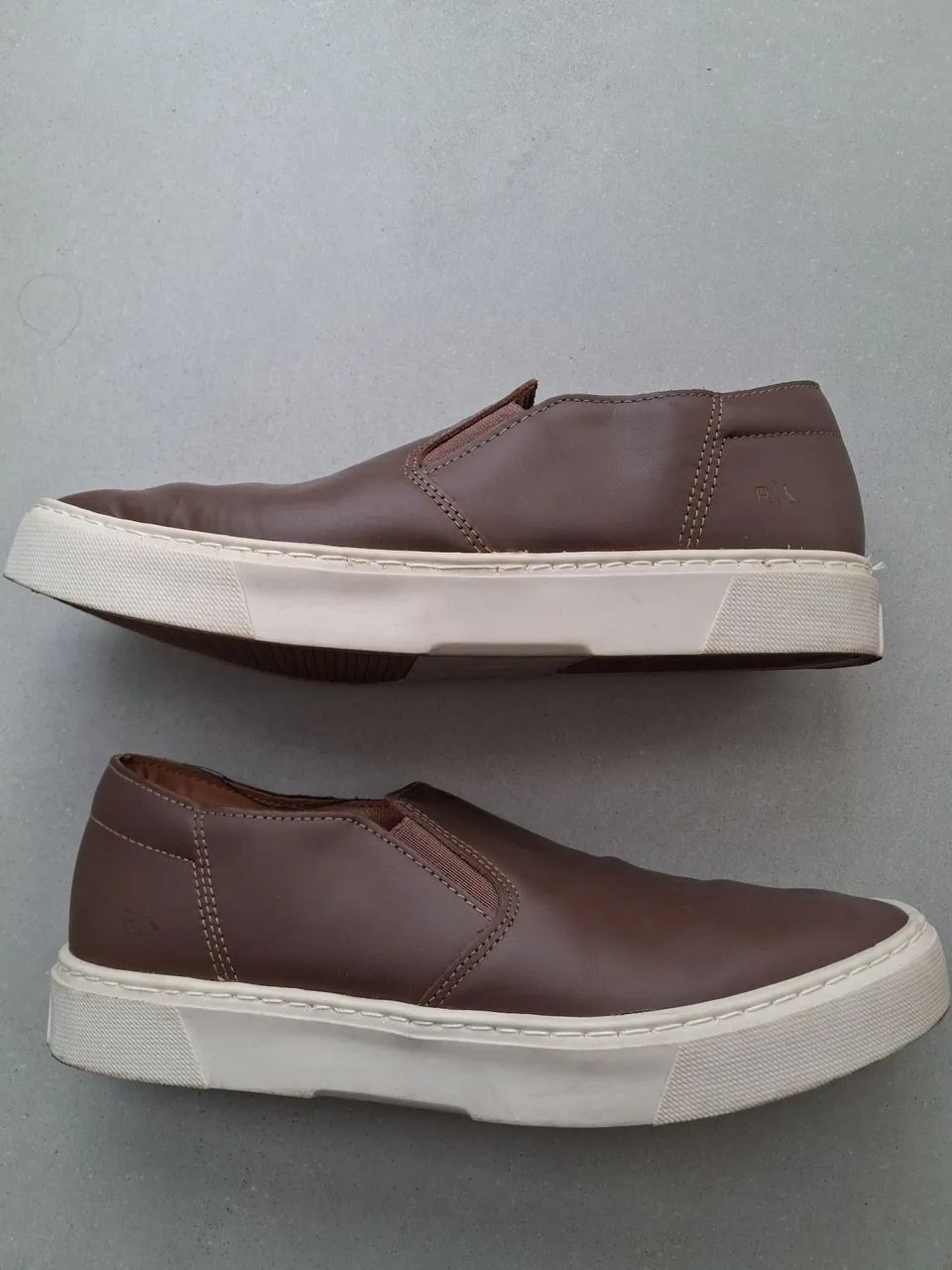 Slip On Reserva de Couro Marrom - Foto 2