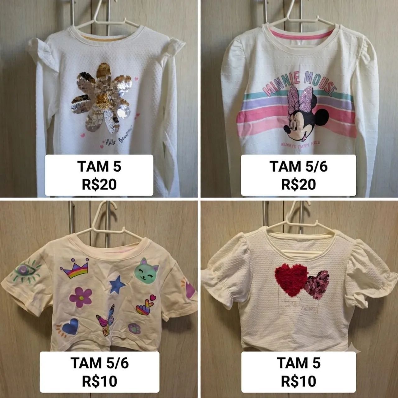 Roupas Femininas Infantis em ótimo estado - Foto 2