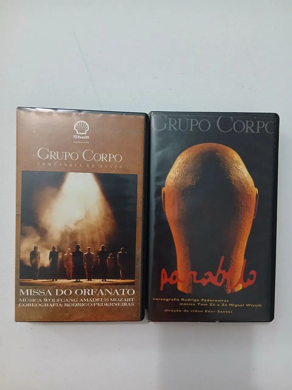 2 fitas vhs grupo corpo paralelo e missa do orfanato usadas. 