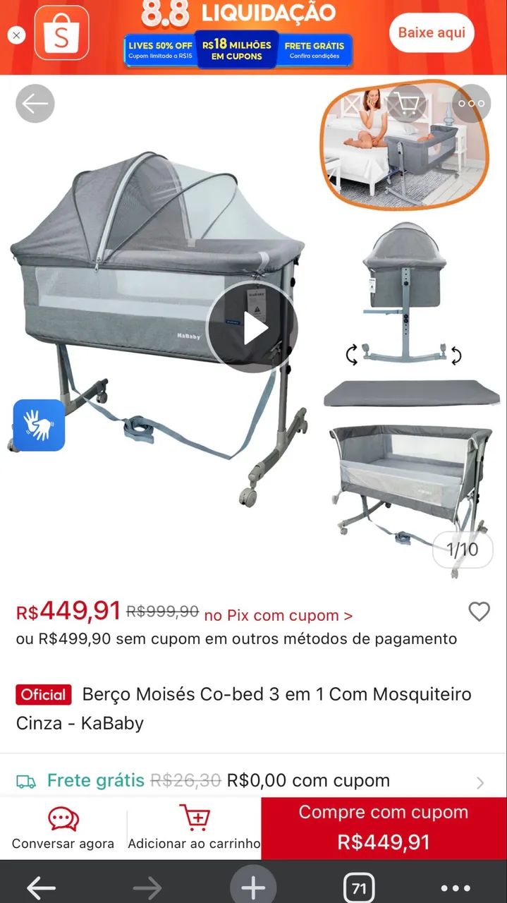 Berço Moisés  - Foto 3