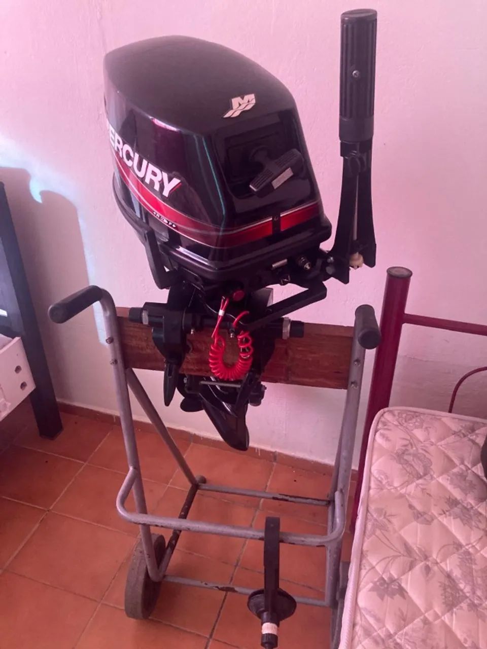 Barco Alumínio 5m + Motor Mercury 15 HP + Carreta - Foto 6