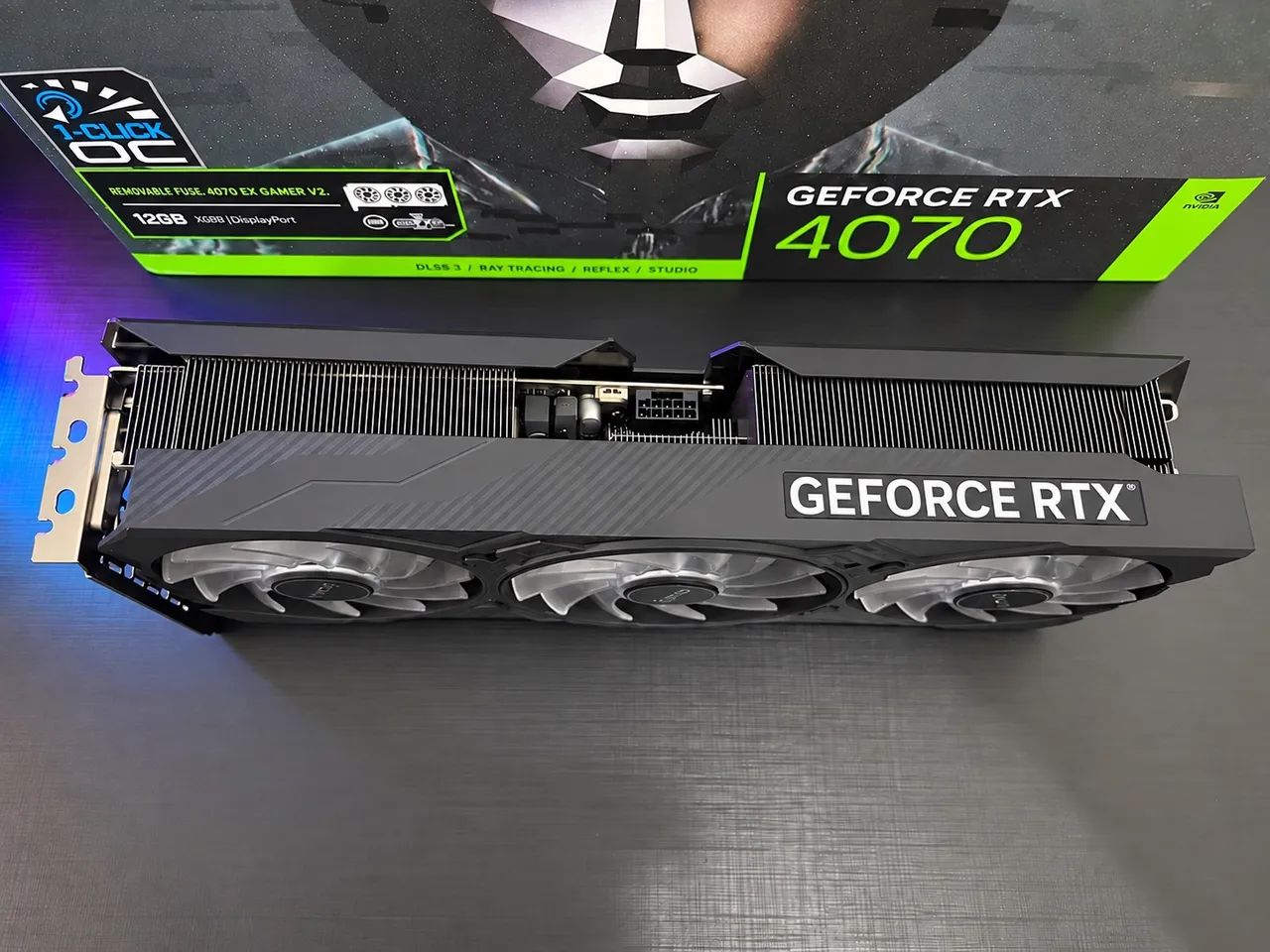 RTX 4070 GALAX 3X 12GB COM CAIXA  - Foto 3