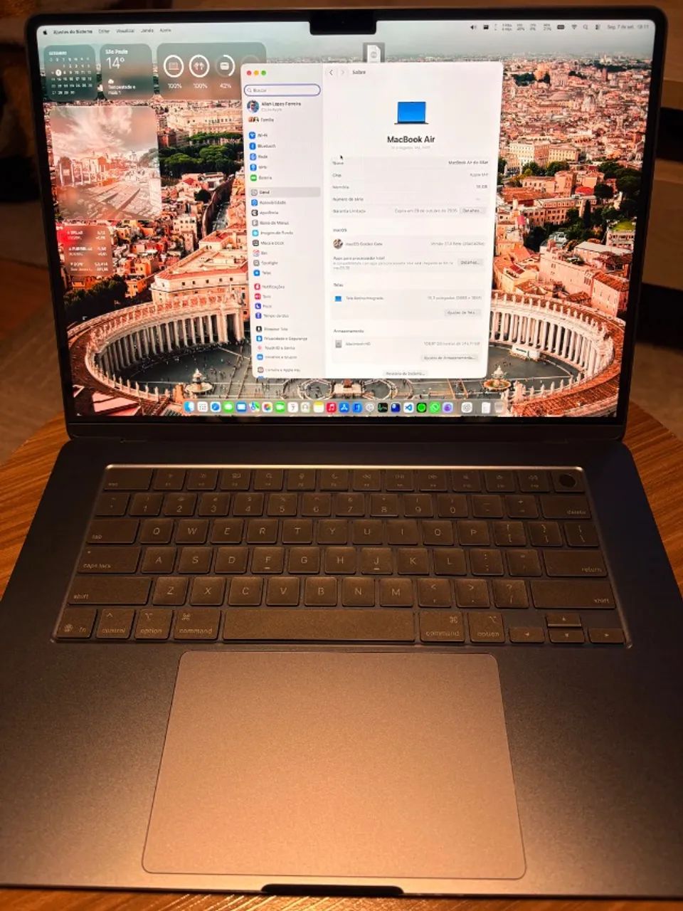 Notebook Apple MacBook Air M4 15 polegadas - 16GB/256GB - 26 ciclos - Foto 2