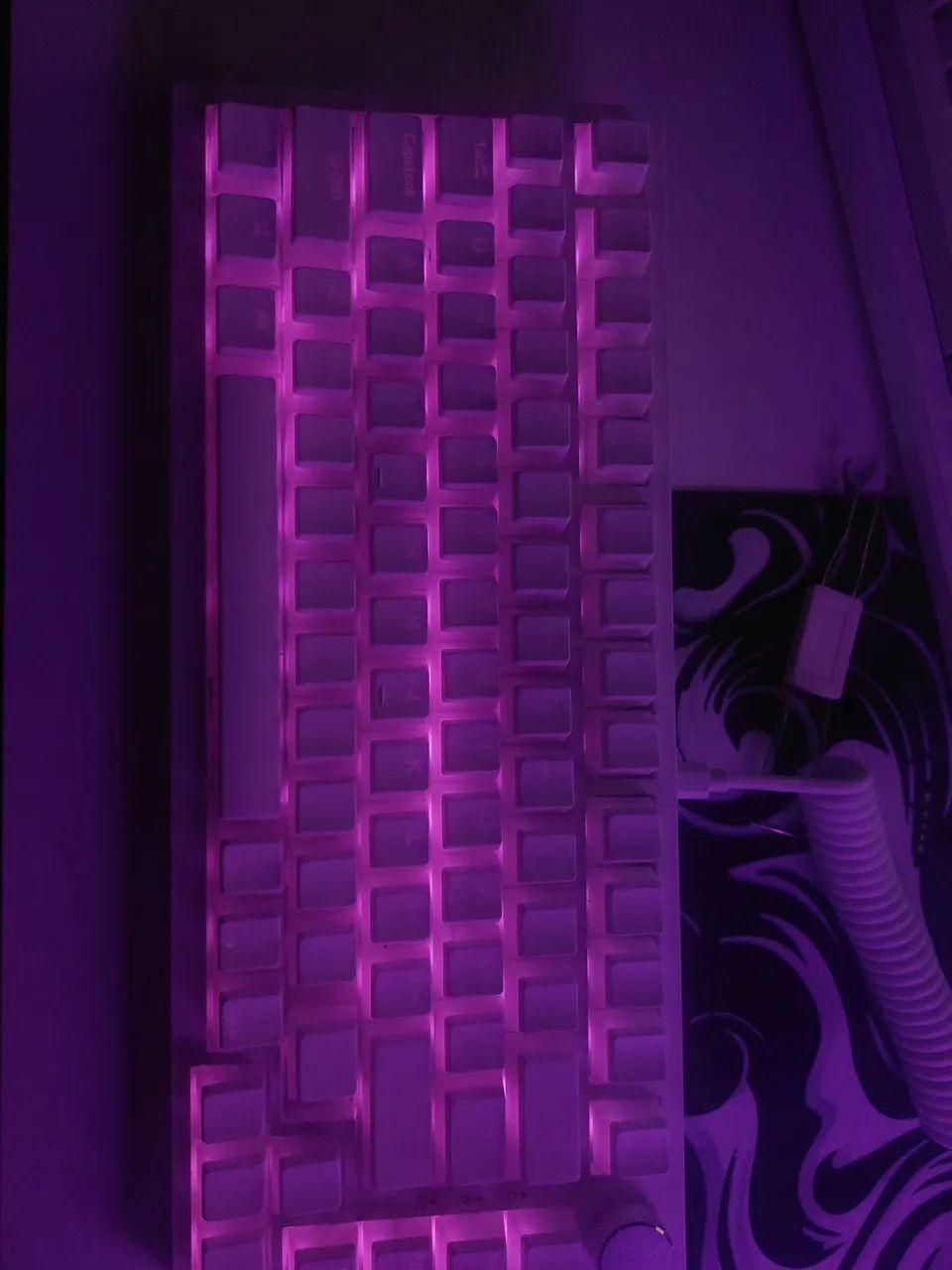 Keycaps pudding brancas PBT OEM 130 unidades - Foto 2
