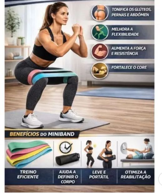 Kit elástico para exercícios  - Foto 4