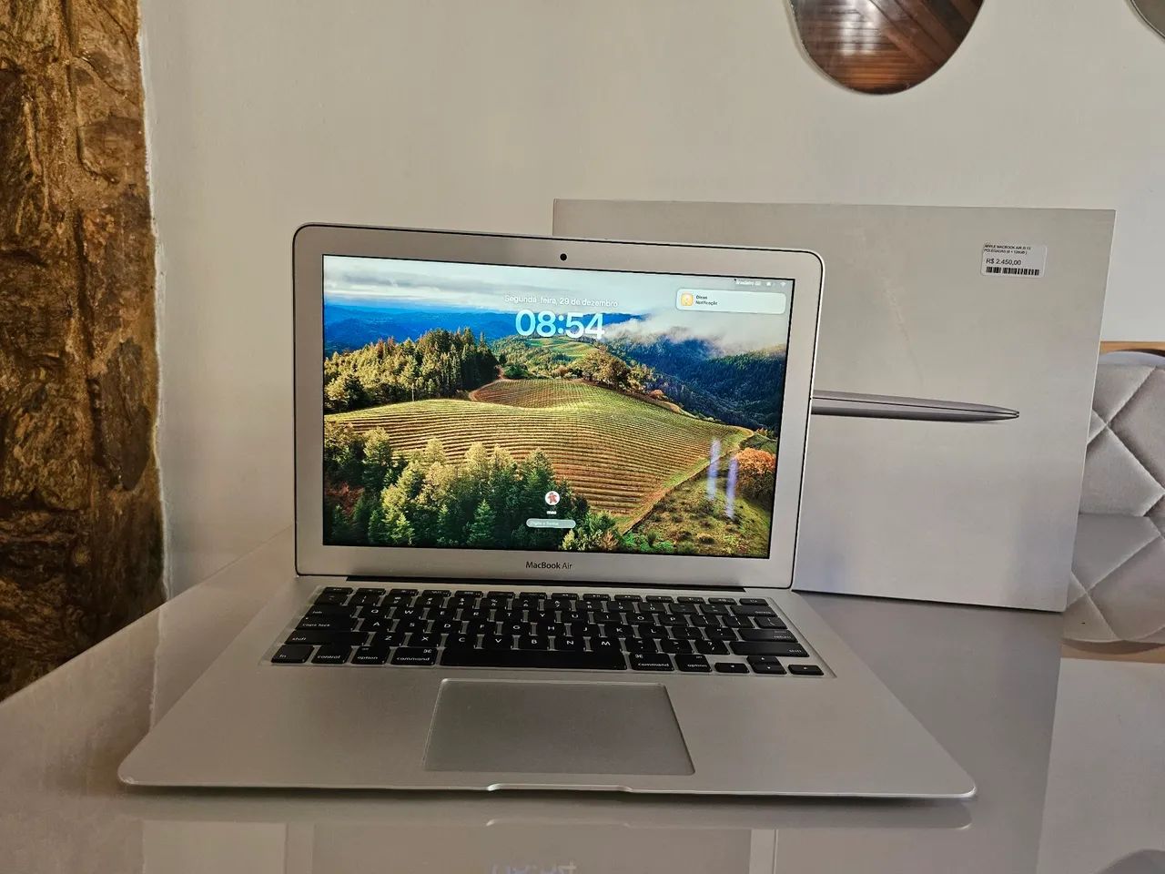 MacBook Air 13/ 2017/ i5, 8GB RAM, SSD, macOS Sonoma, Completo na