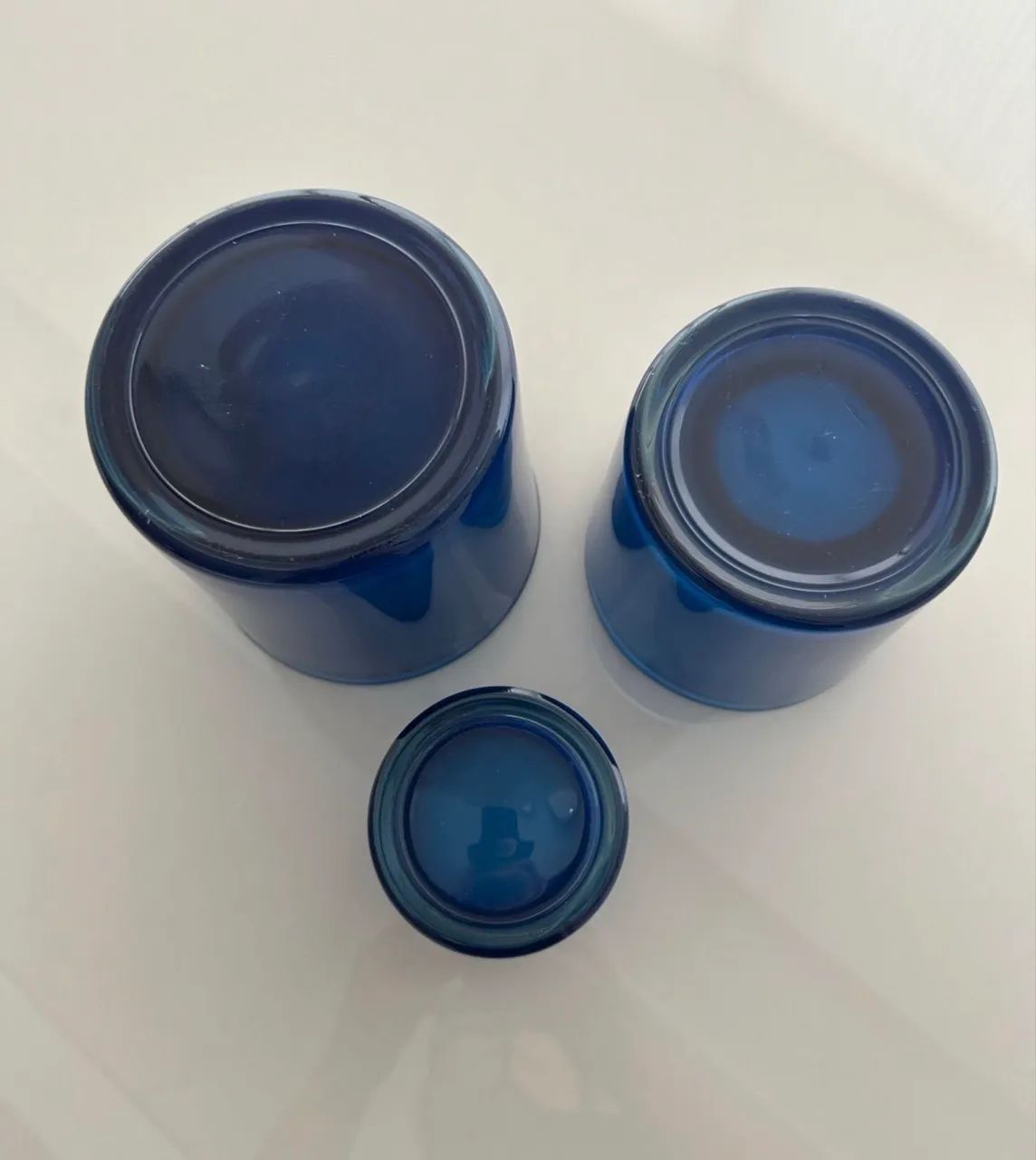 Trio de cachepô azul - Foto 3