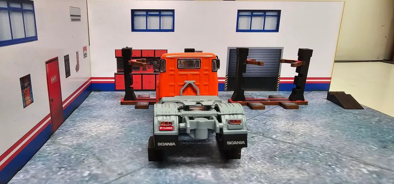 Miniatura Scania 111s Laranja 1:64 - Foto 4