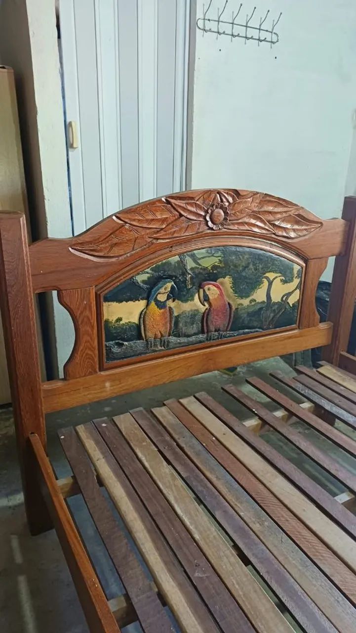 Cama Casal Madeira Maciça  - Foto 3