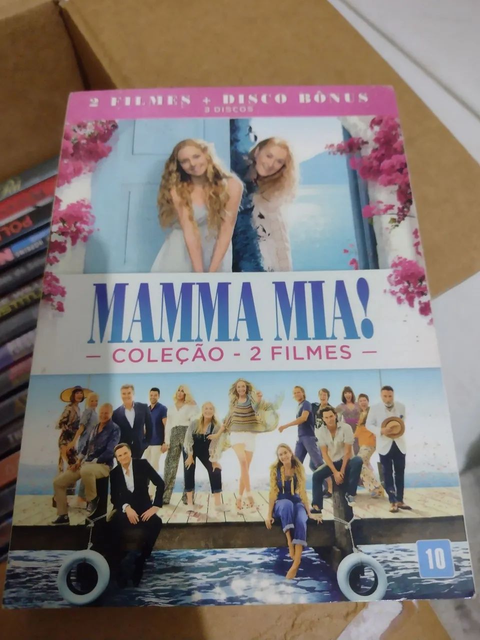 Box Dvd Triplo Mamma Mia! Dois filmes + Disco Bônus 