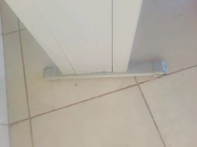 mesa em L cinza usada - Foto 4