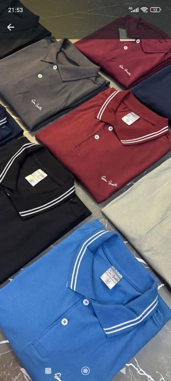 camisas gola polo plus sizes do g1 ao g6 - Foto 4