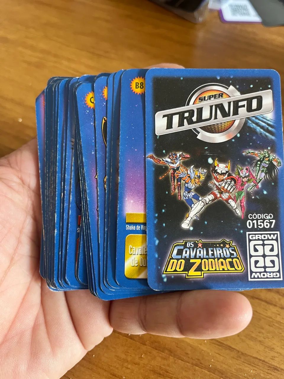 Super trunfo cavaleiros do zodíaco - Hobbies e coleções - de