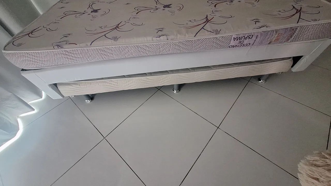 Cama box  solteiro + cama auxiliar +colchão   - Foto 3