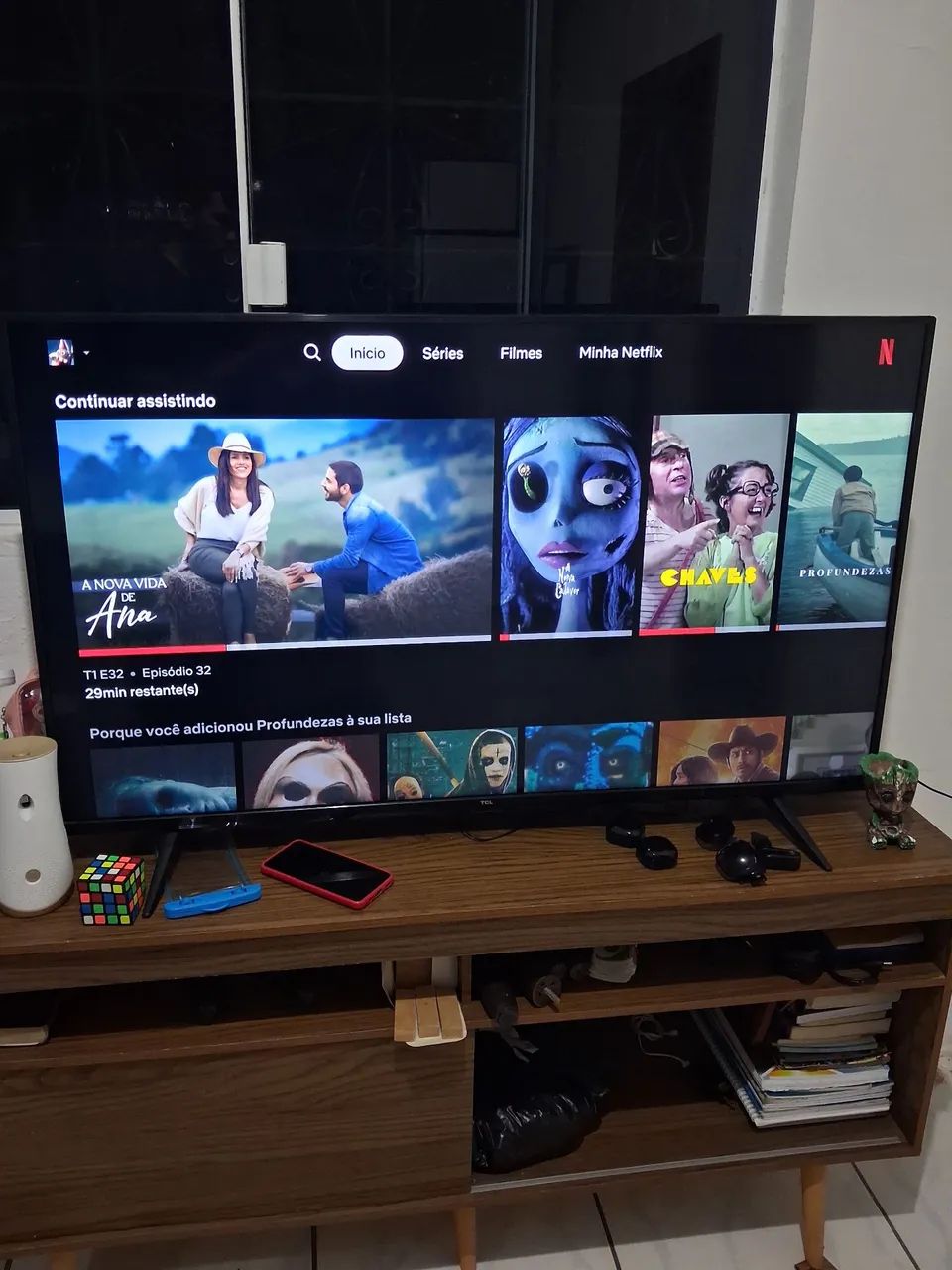 Vendo smartv Tcl Google TV 50 polegadas 4k.
