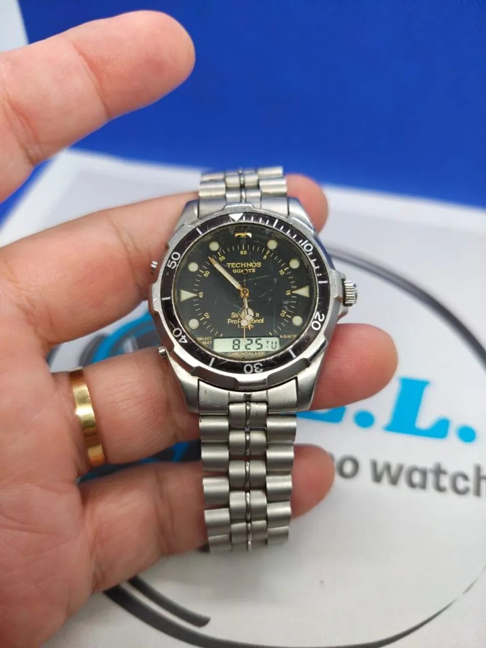 RELOGIO TECHNOS SKYDIVER RARO  ANOS 80