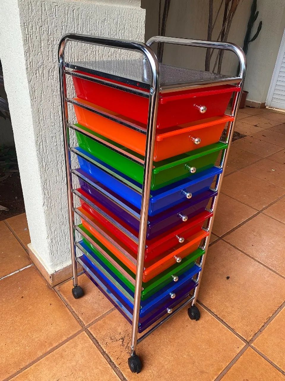 Carrinho Auxiliar/Organizador 10 Gavetas Importado