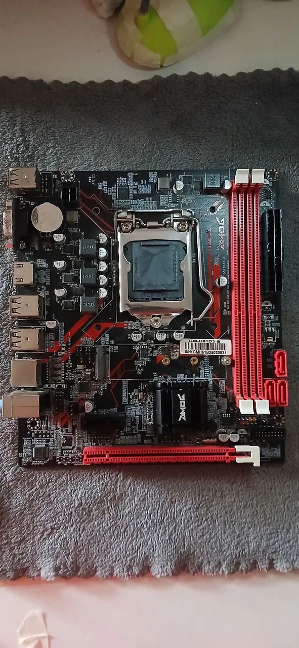 2x placas mães micro-ATX, GM-H61D3 COM DEFEITO - Foto 2