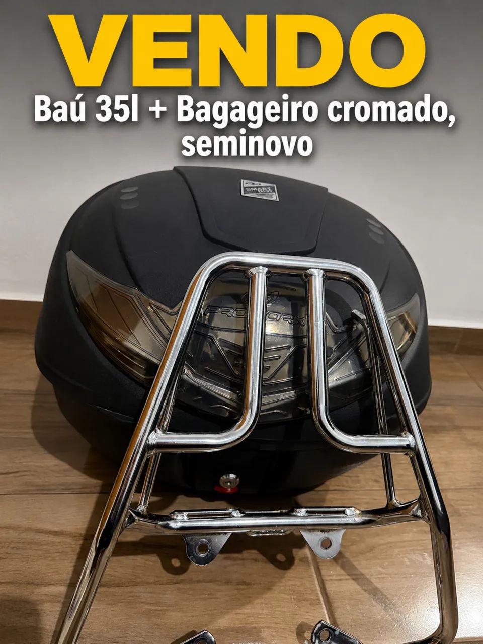 Bagageiro e baú 35l - Foto 2