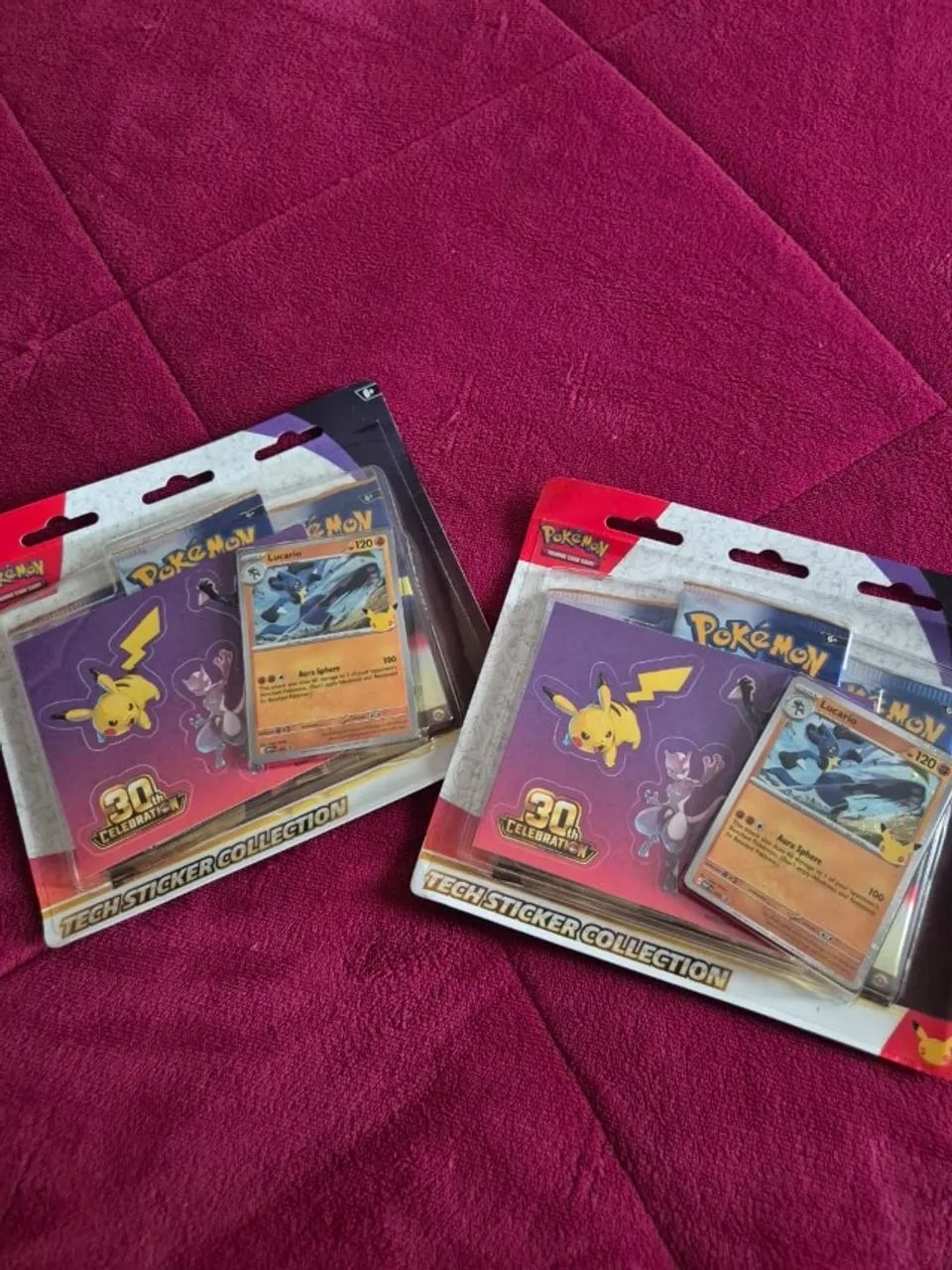 Blister Triplo Tech Sticker - Celebração de 30 Anos - Lucario Pokémon - Foto 2