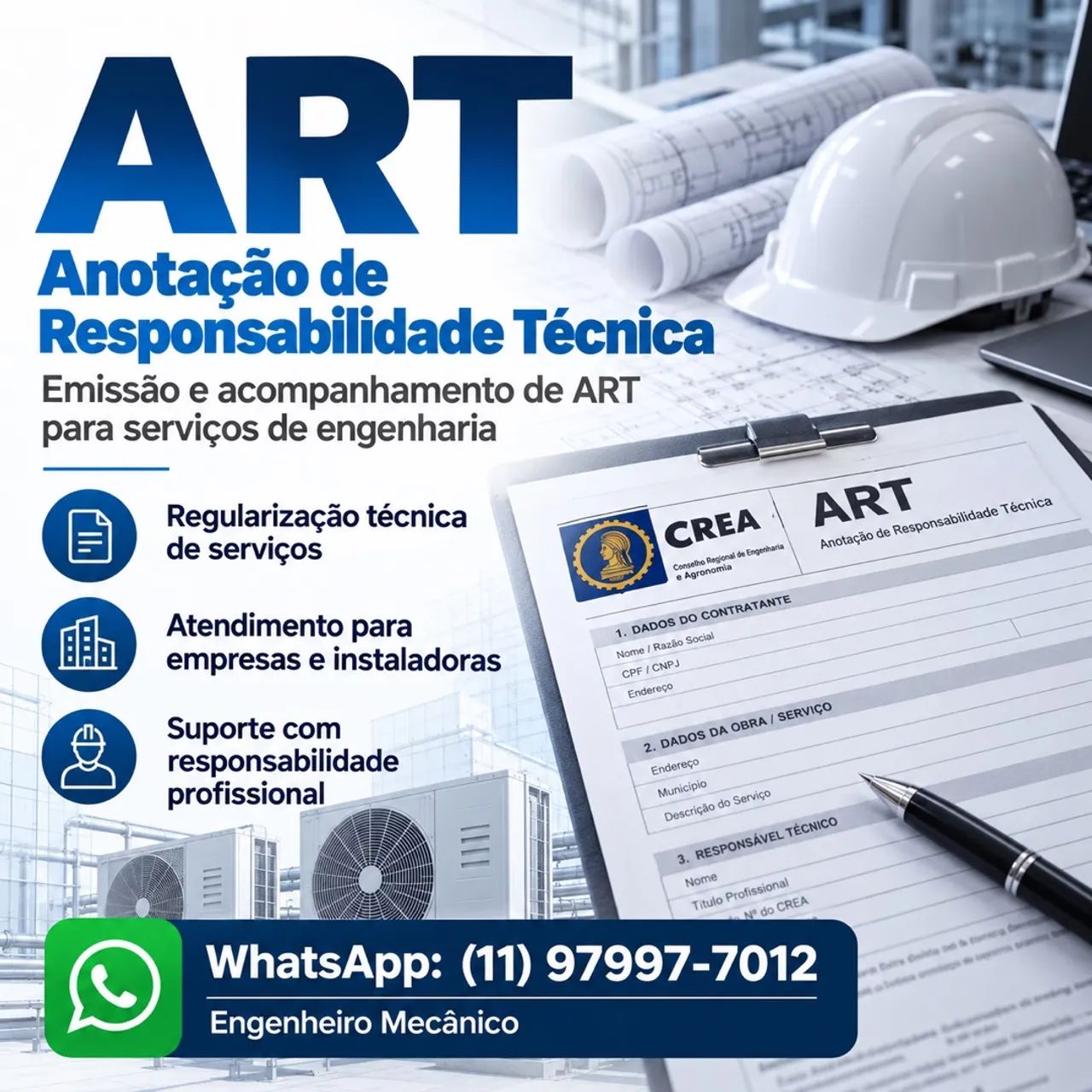 Engenheiro Mecânico - Projetos, ART e PMOC - Foto 3