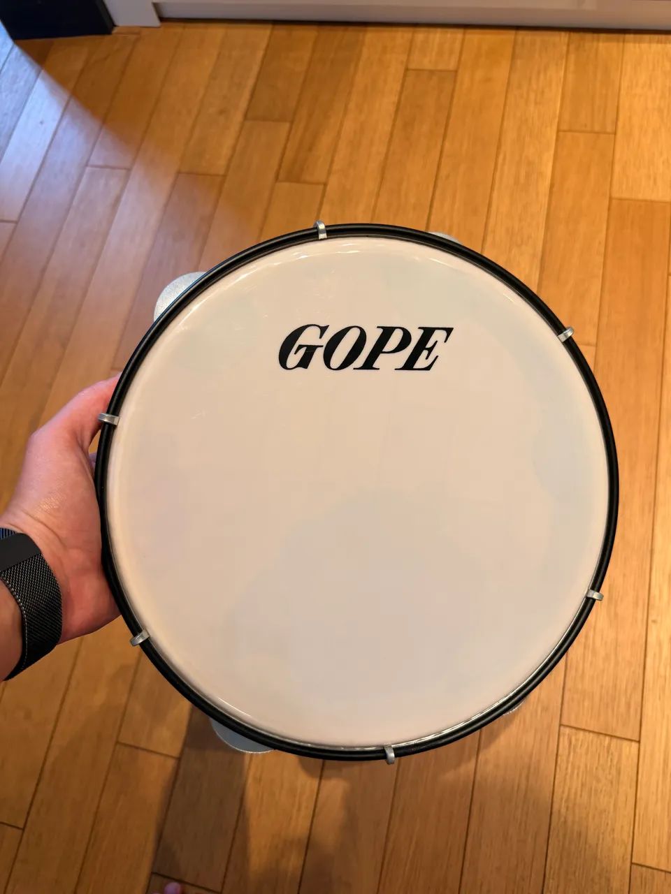 Pandeiro profissional Gope 10 polegadas Madeira Pele de Nylon