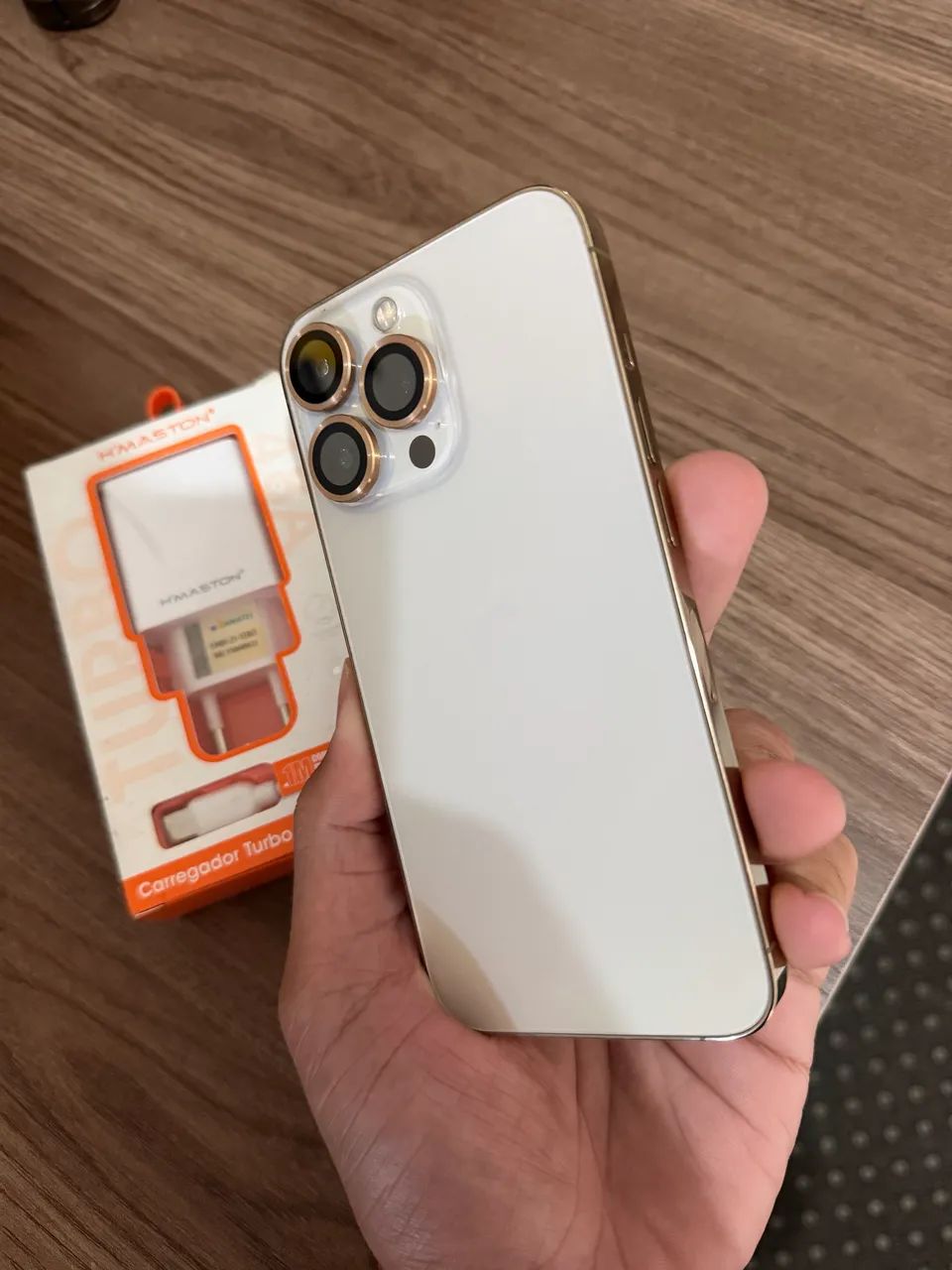 iPhone 13 PRO DOURADO COM CARREGADOR  - Foto 3
