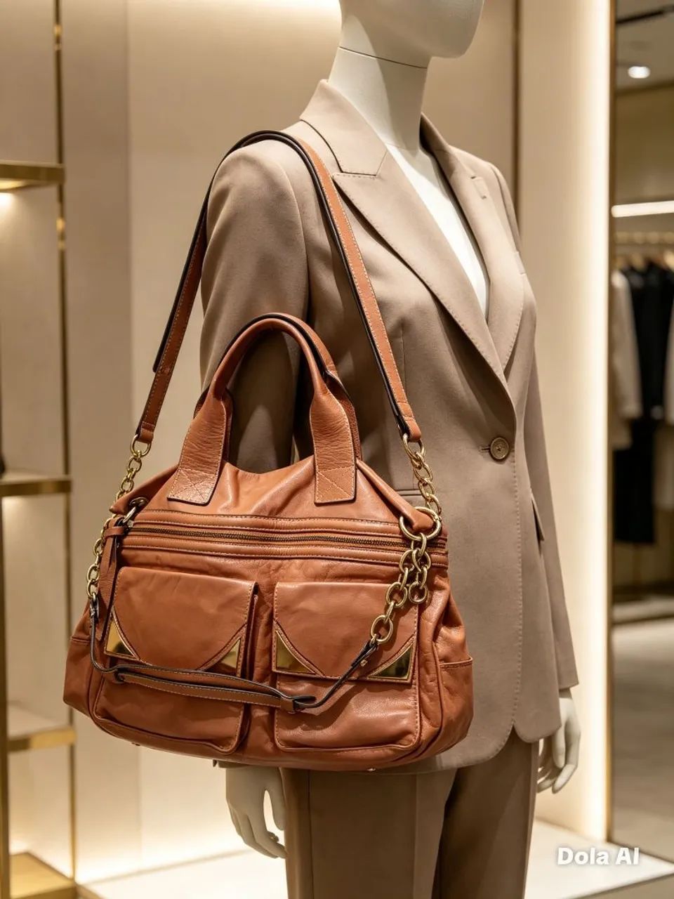 Bolsa de couro  legítimo  Elisa Atheniense 
