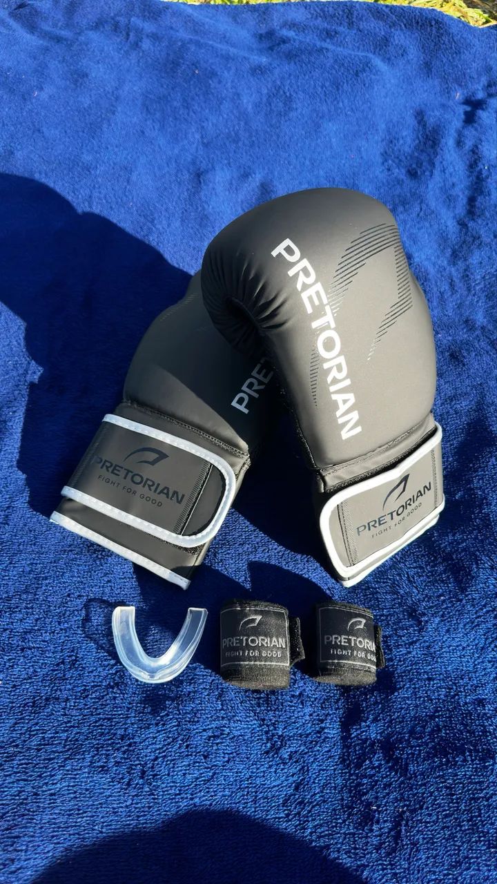 KIT LUVA DE BOXE E MUAY THAI FX2 PRETORIAN - Foto 5