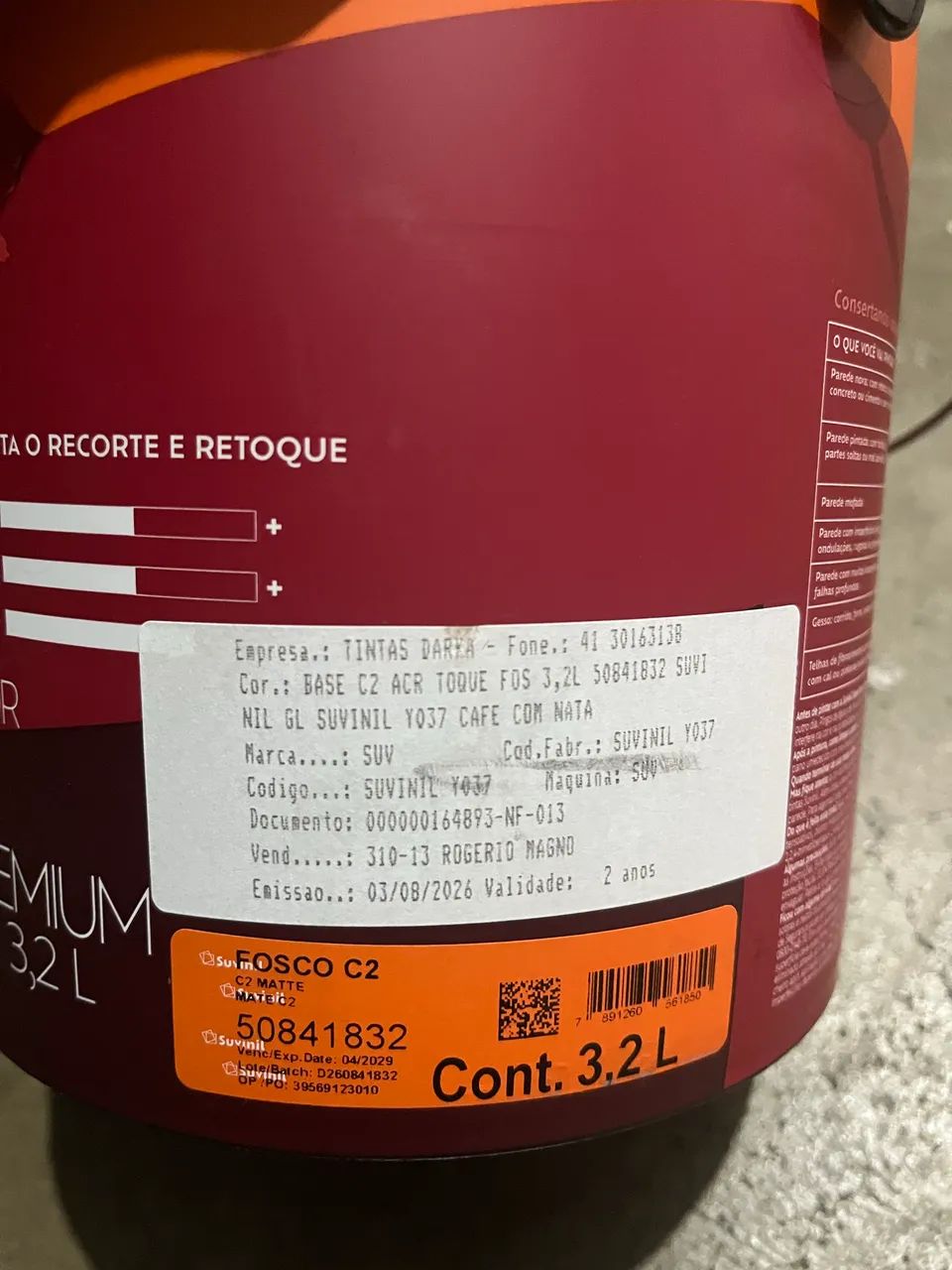 Tinta suvinil premium 3,2L café com nata - Foto 3