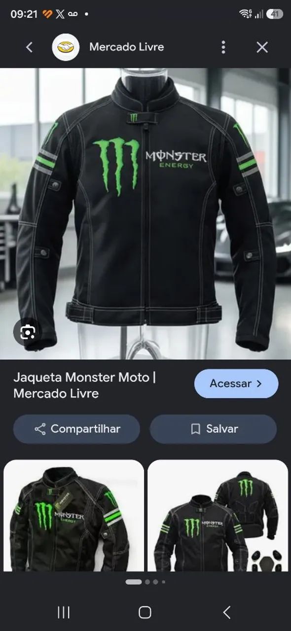Macacão Monster Energy Verde  - Foto 3