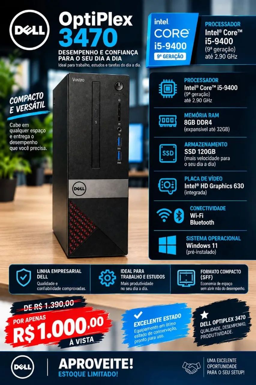 Computador Dell Vostro i5 9th
