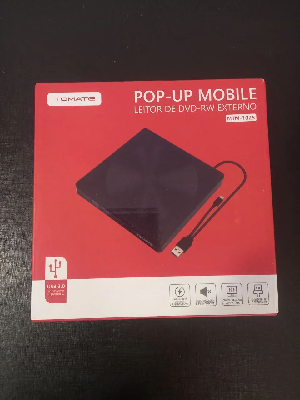 Leitor de DVD externo 