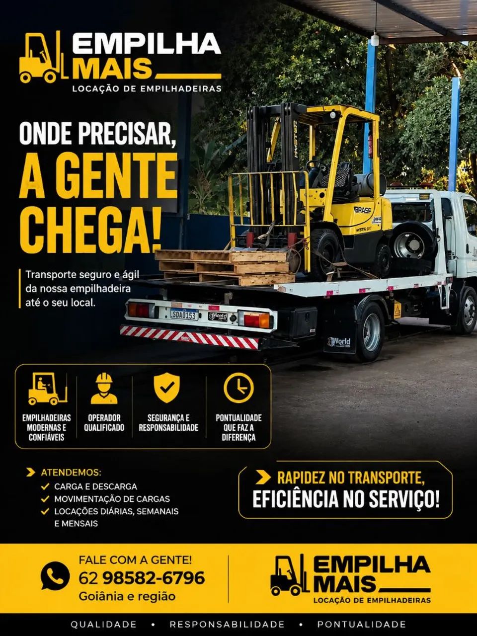 Locação de empilhadeira 