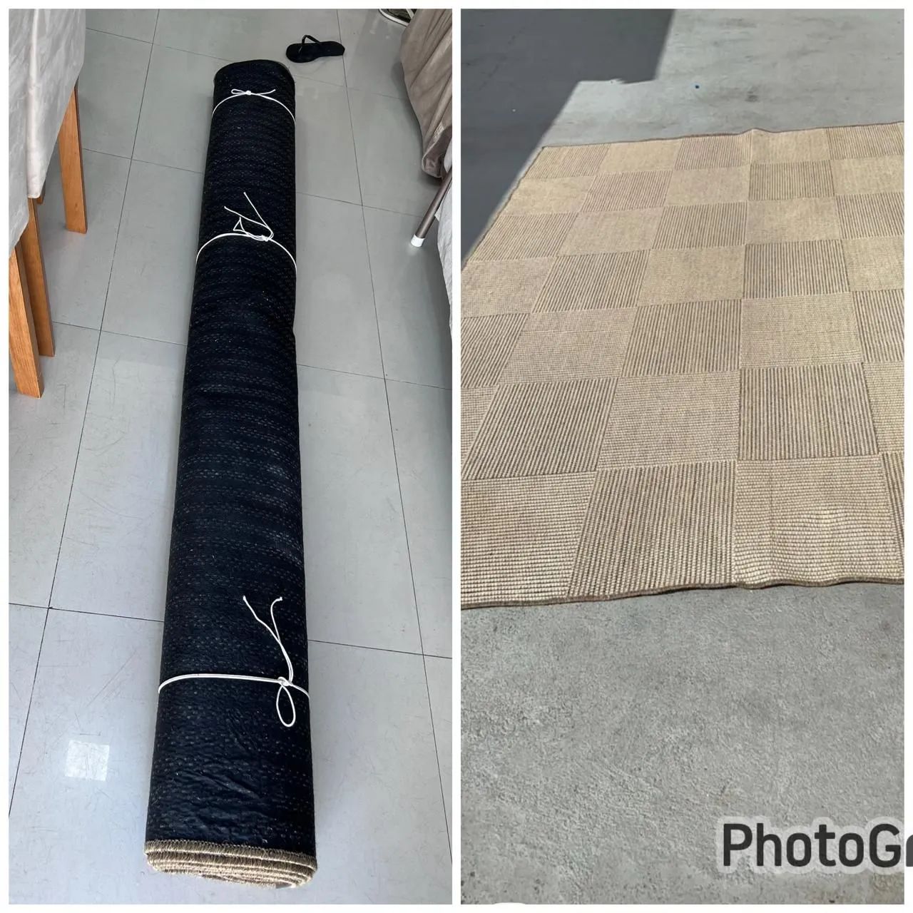 Vendo mesa com tampo de vidro, 8 Cadeiras e pé em madeira ripada! Valor 2.500, no pix - Foto 5