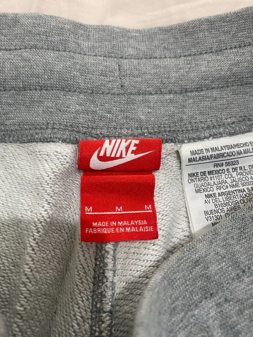 Bermuda Nike moletom cinza (M) - Foto 4