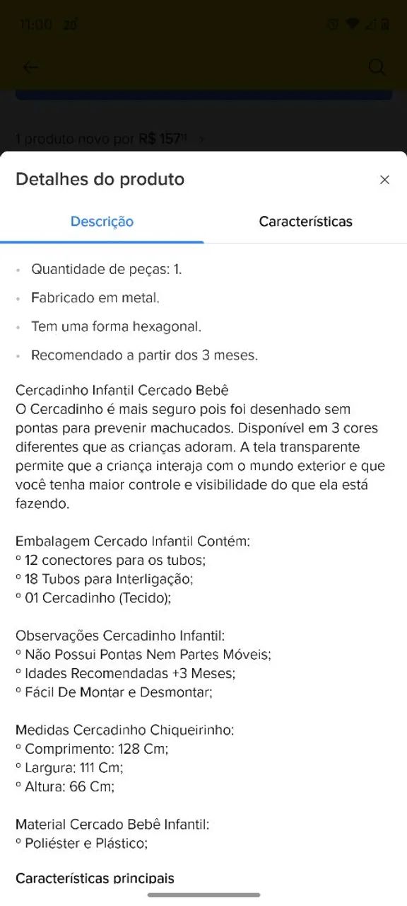 Cercadinho infantil bebê  - Foto 2