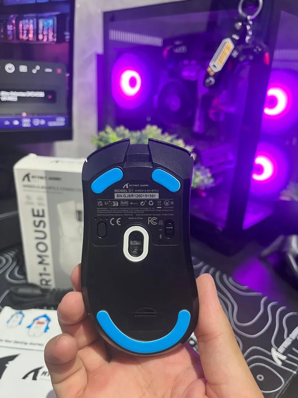 Mouse Attack Shark R1 Gamer  - Foto 3