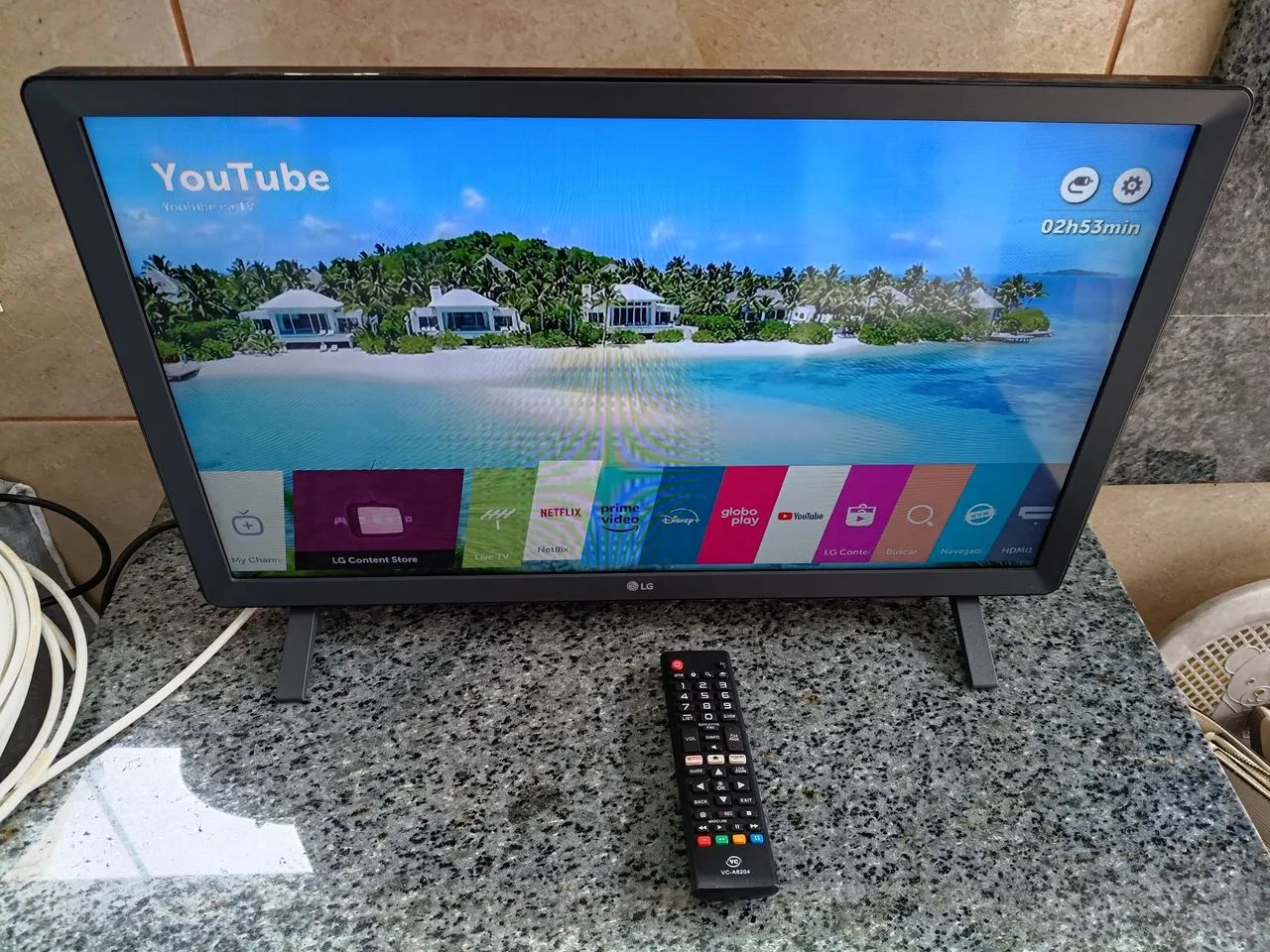 Vendo Smart TV Monitor 24 polegadas, HD LED LG 24TL520S-PS, com 2 HDMI e 2 USB. Leia. - Foto 2