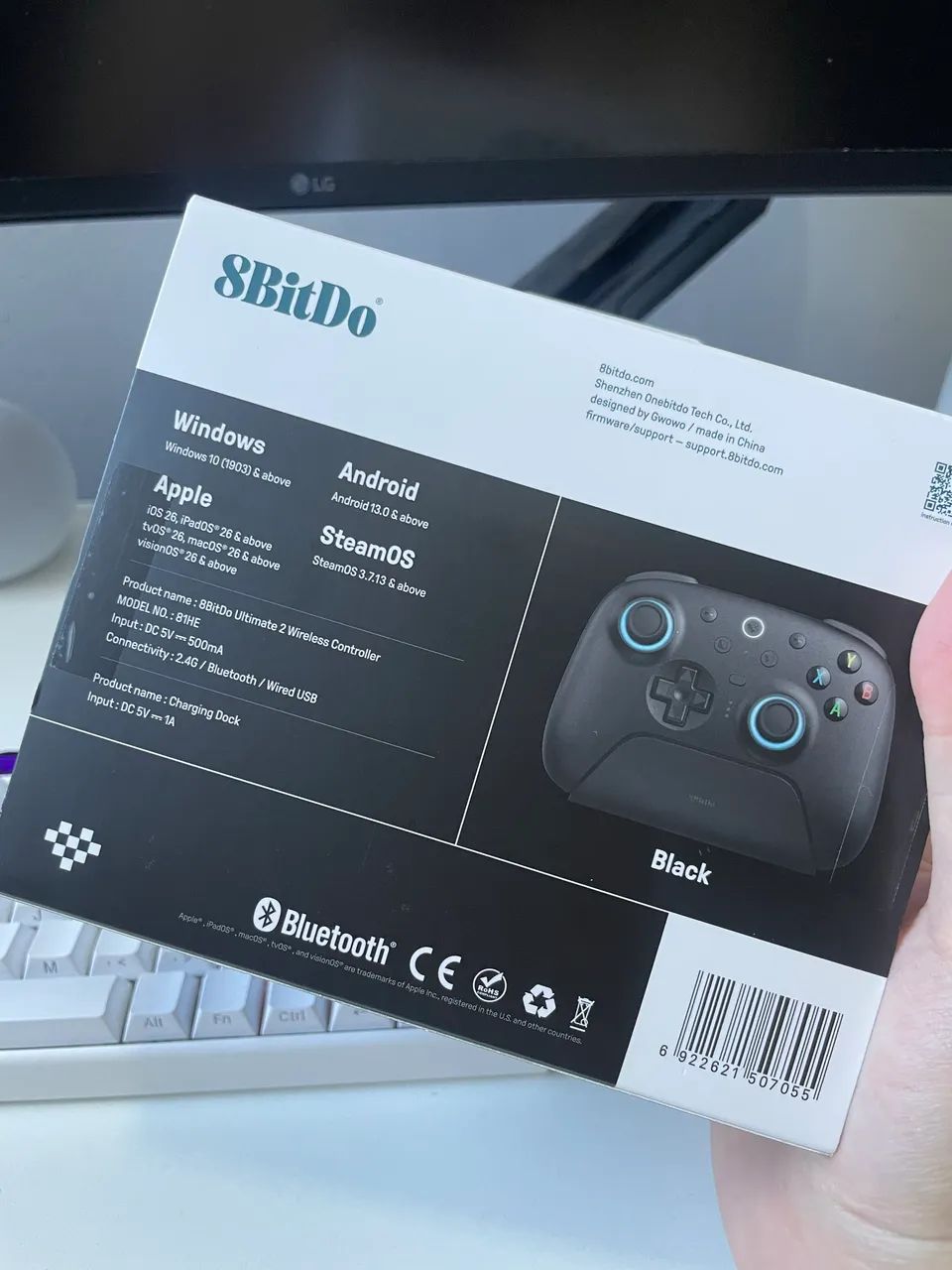 Controle sem fio 8BitDo Ultimate 2 com base de carregamento - Foto 5