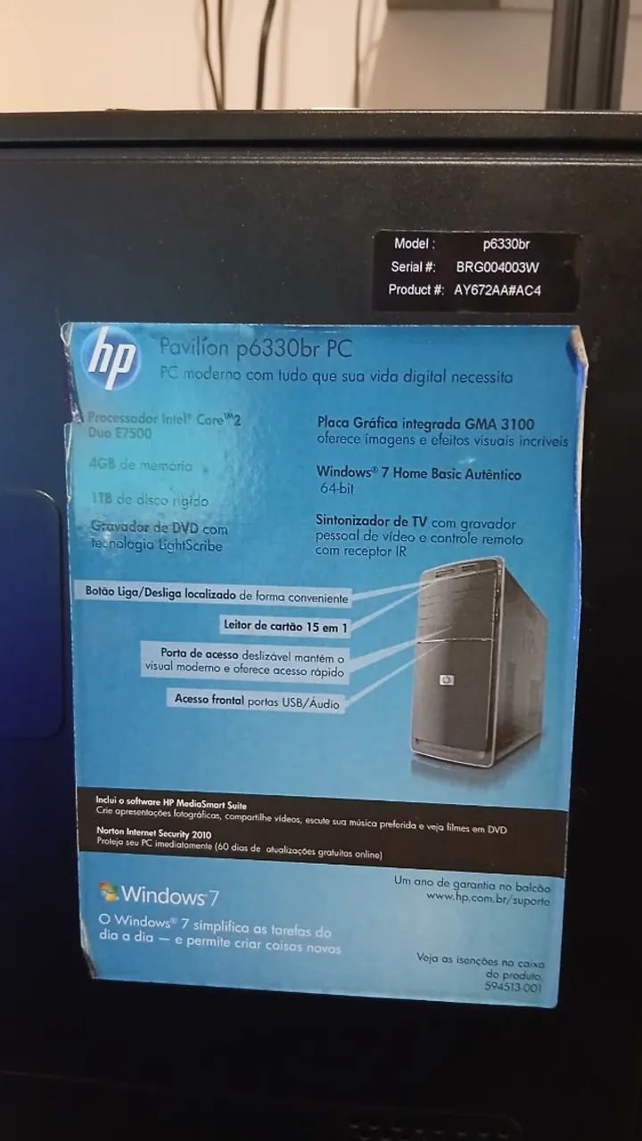 Pc HP Pavilion p6330br PC - Foto 3