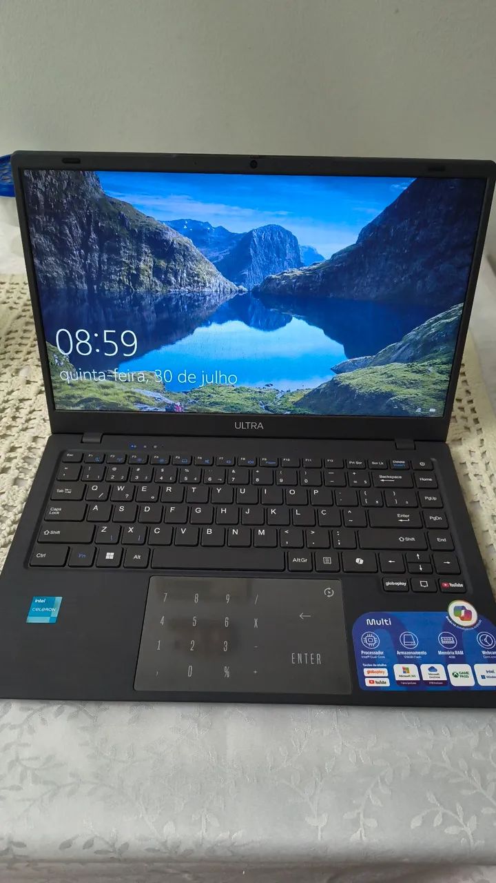 Notebook Ultra 14 polegadas  4 GB de ram e 128 gb SSD com windows, novo , na caixa . - Foto 5