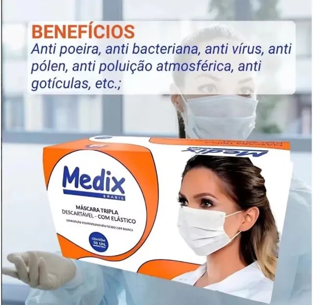Máscara tripla proteção  - Foto 2