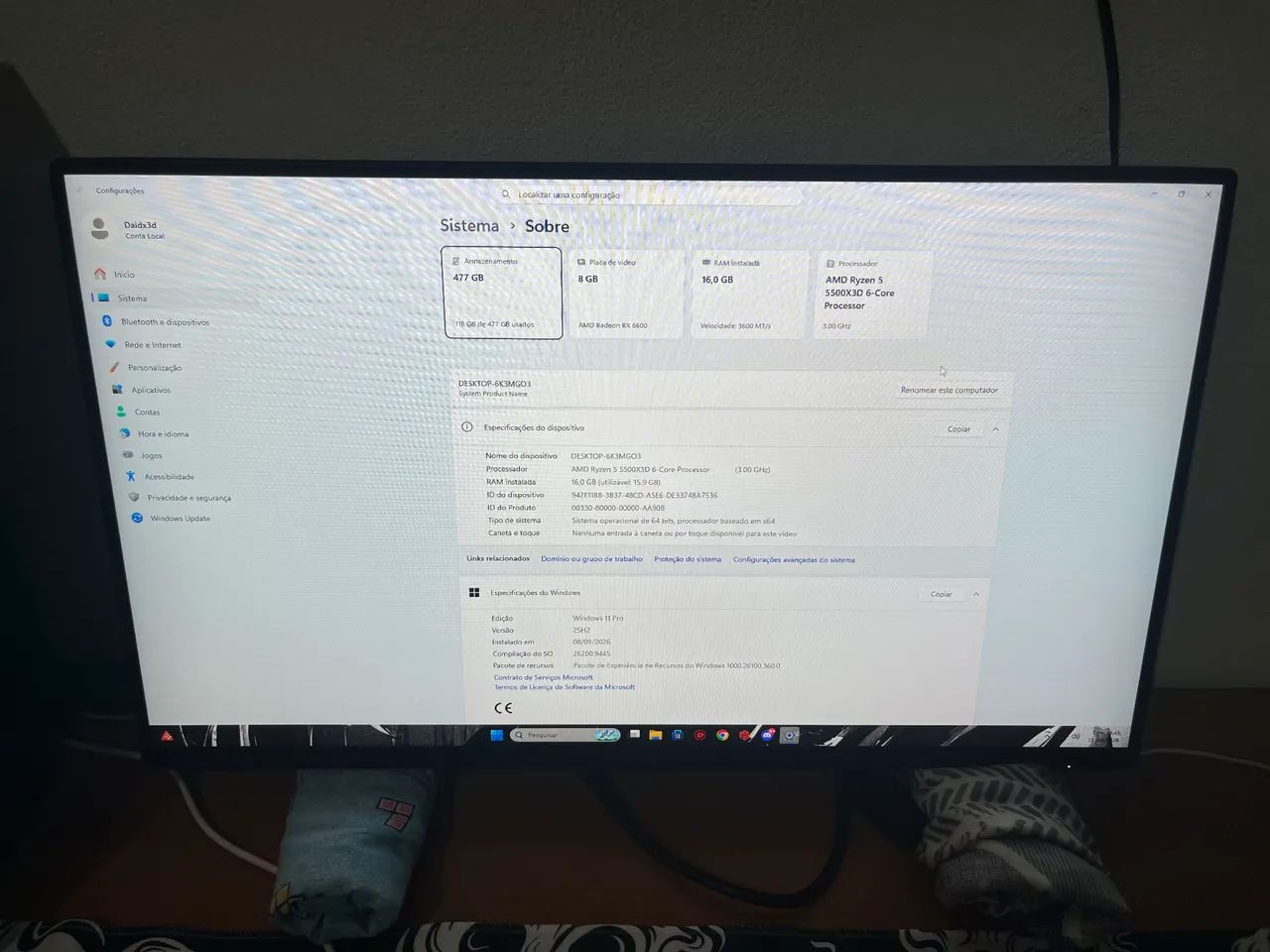 PC GAMER RYZEN 5 5500X3D  - Foto 3