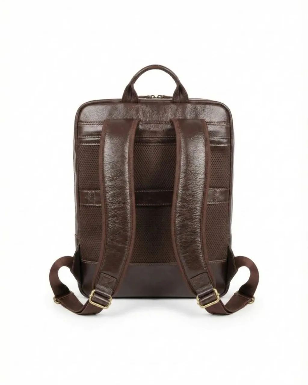Mochila Slim em couro legítimo marrom  - Foto 3