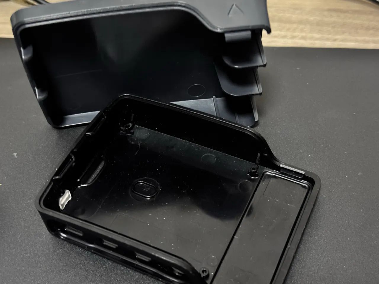 Case Raspberry Pi 4 Plástico ABS Preto Cinza Acesso Portas - Foto 4